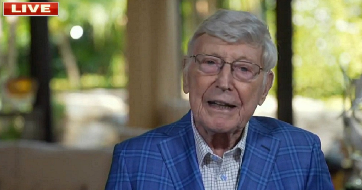 The Home Depot co-founder Bernie Marcus is interviewed by Fox Business News Neil Cavuto on Saturday.