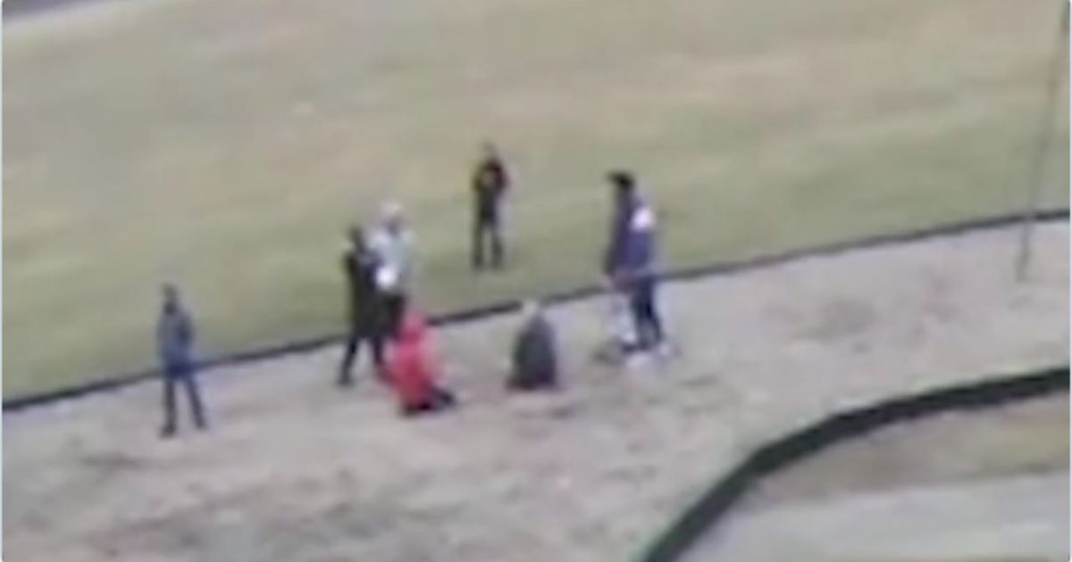 A harrowing video has surfaced of a racially charged schoolyard incident that rocked an Ohio community in February.