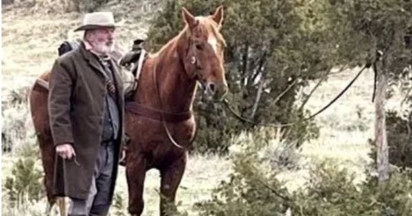 Actor Alec Baldwin is pictured on the set of his movie "Rust."