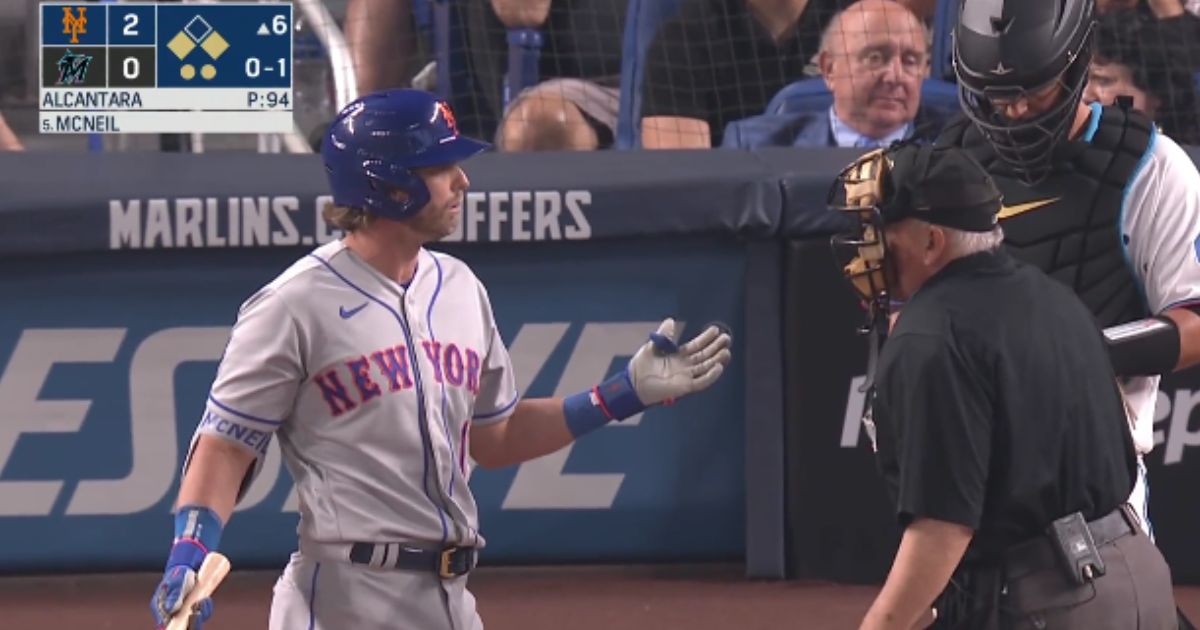 Jeff McNeil of the New York Mets was given a strike on Thursday because his teammate did not get back to first in time after a pitch had been thrown.