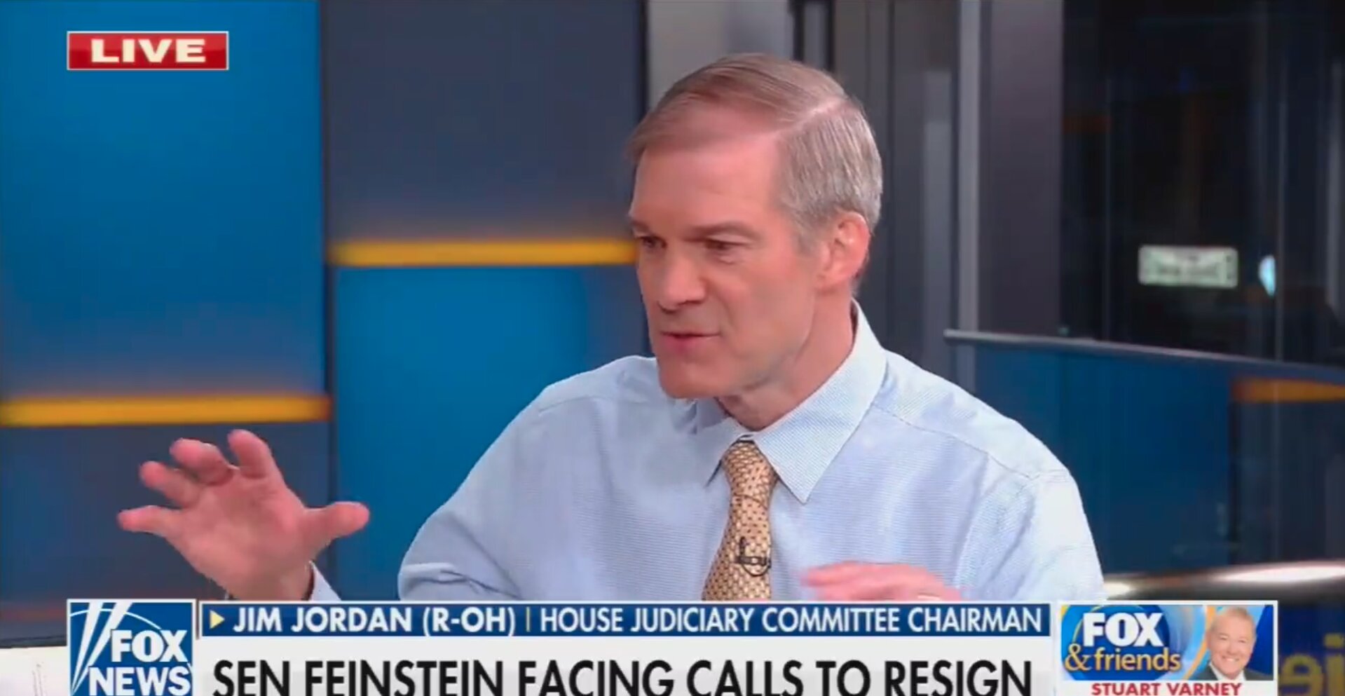 Jim Jordan Suggests Dems Are Trying ‘Cancel’ Feinstein With Resignation Push