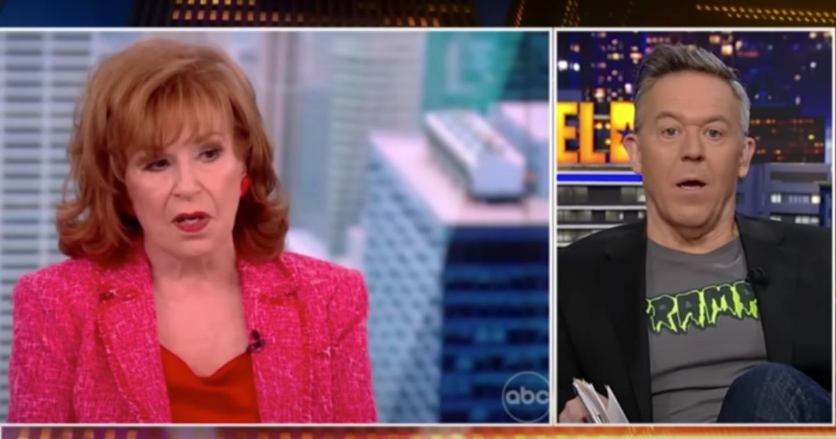 Gutfeld questioned how an elderly white woman who previously appeared in blackface could presume to speak for black Americans.