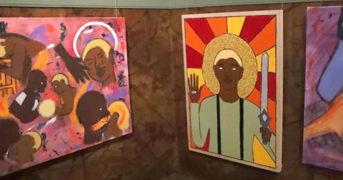 The exhibit reportedly was displayed next to an altar at the liberal Manhattan church, which offers a "gay-friendly" mass.