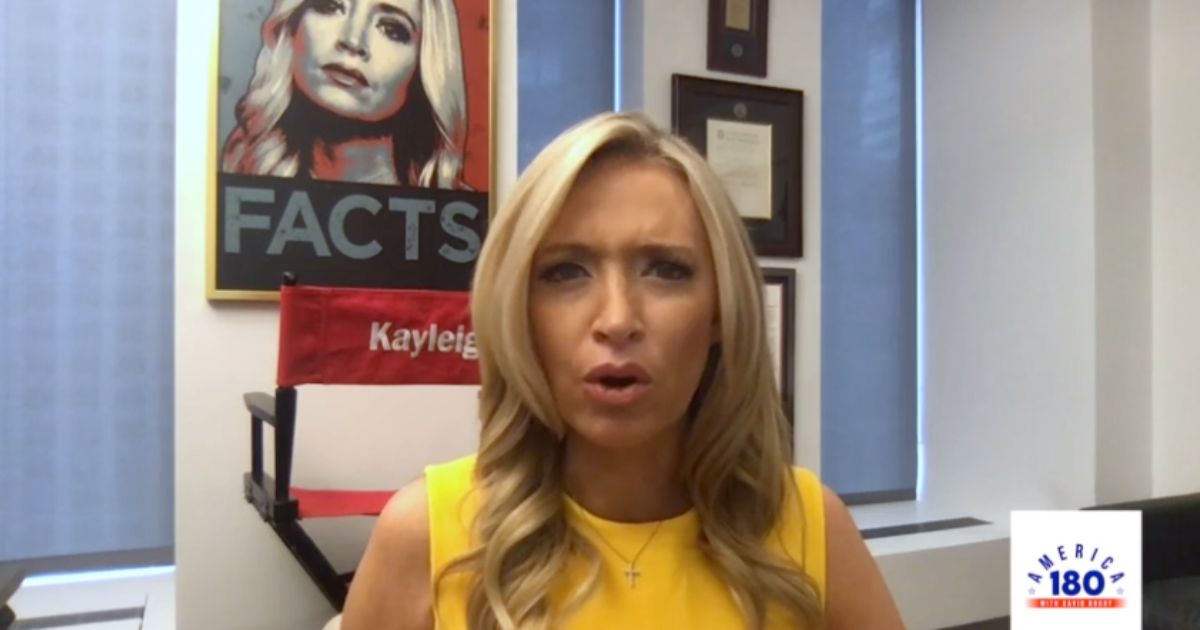Kayleigh McEnany appearing on "America 180 with David Brody"