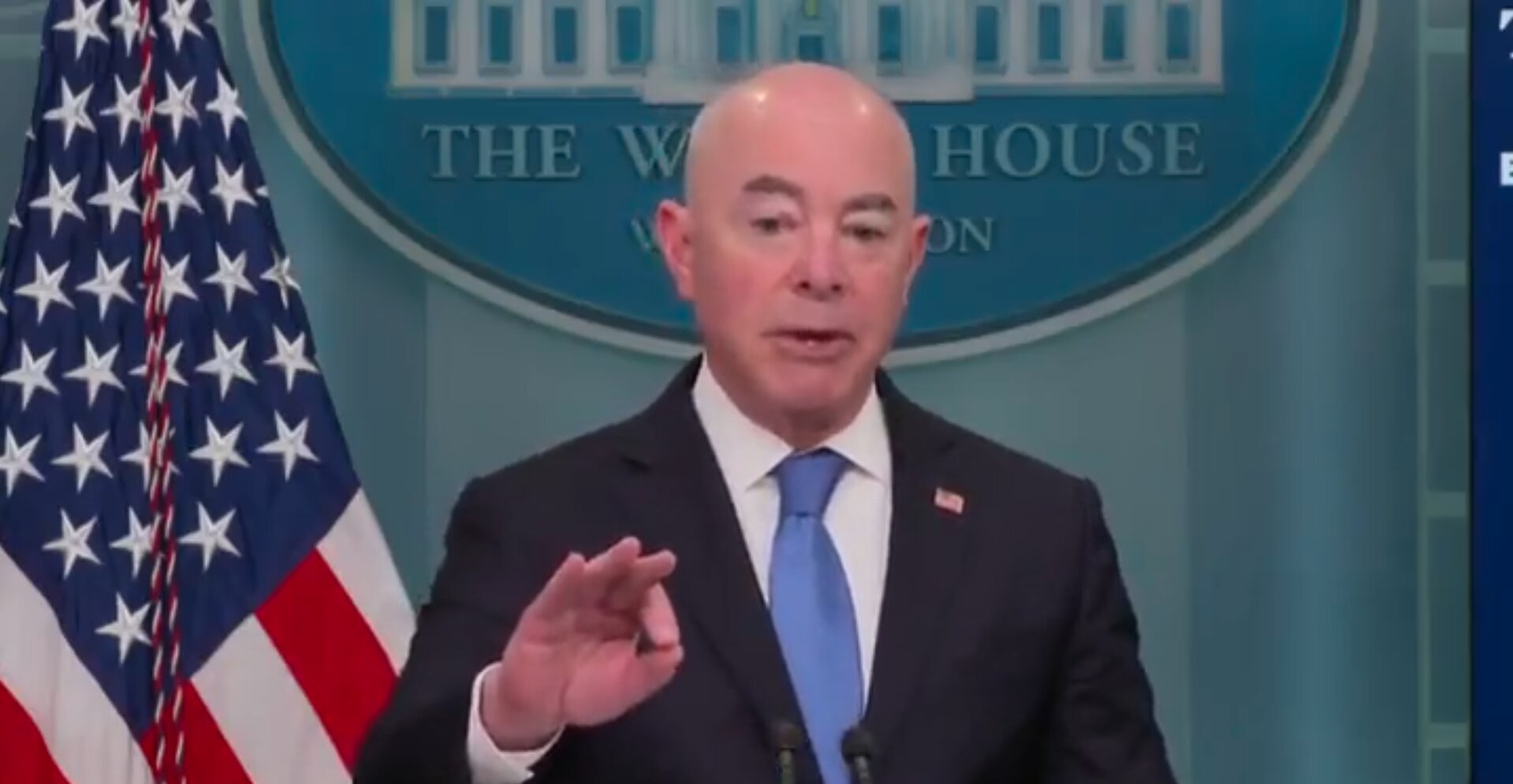 Watch: DHS Secretary Corrects Reporter Who Claims Border Patrol Agents Whipped Migrants