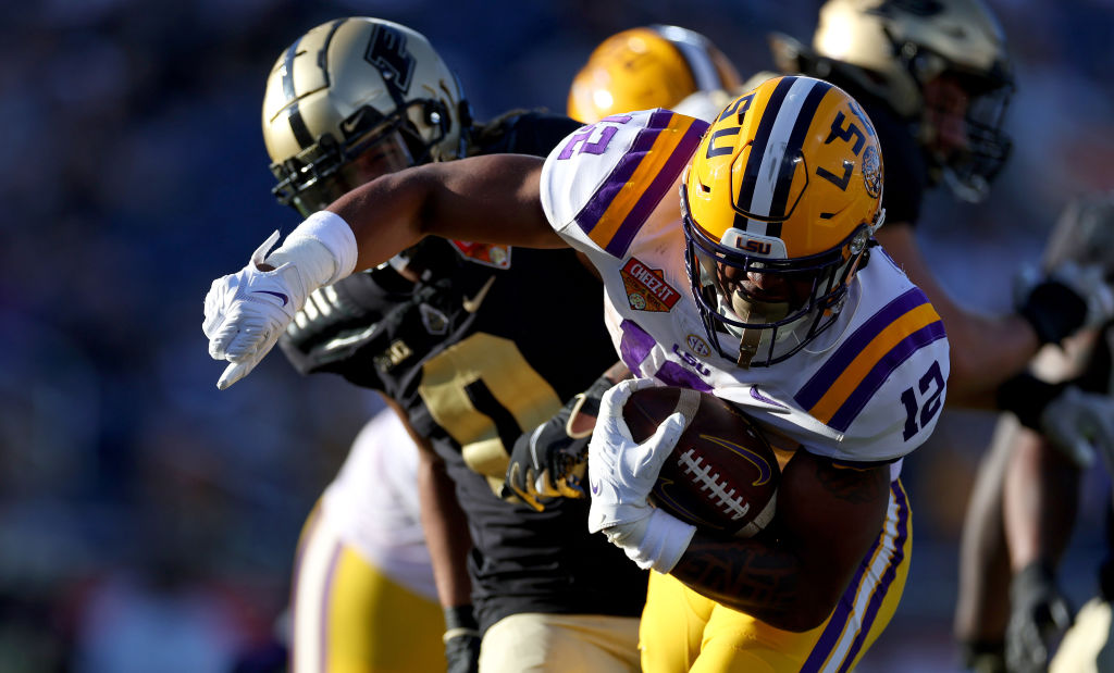 LSU Football Players Showcase Air Conditioned Helmets for 2023 Season