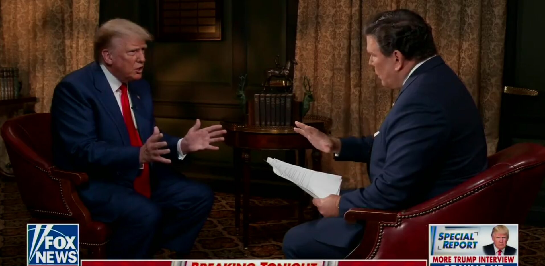Trump Spars With Bret Baier After Being Told He Lost the 2020 Election