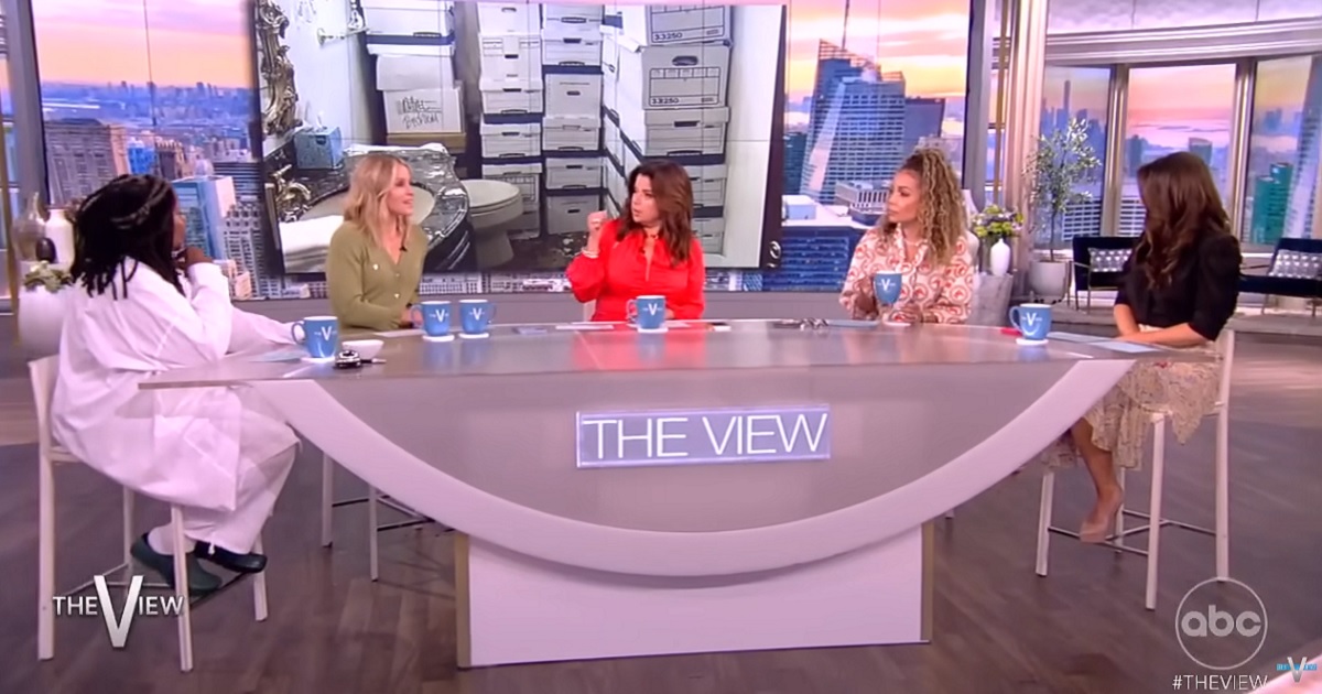 "The View" panelists discuss Donald Trump's federal indictment on Monday.
