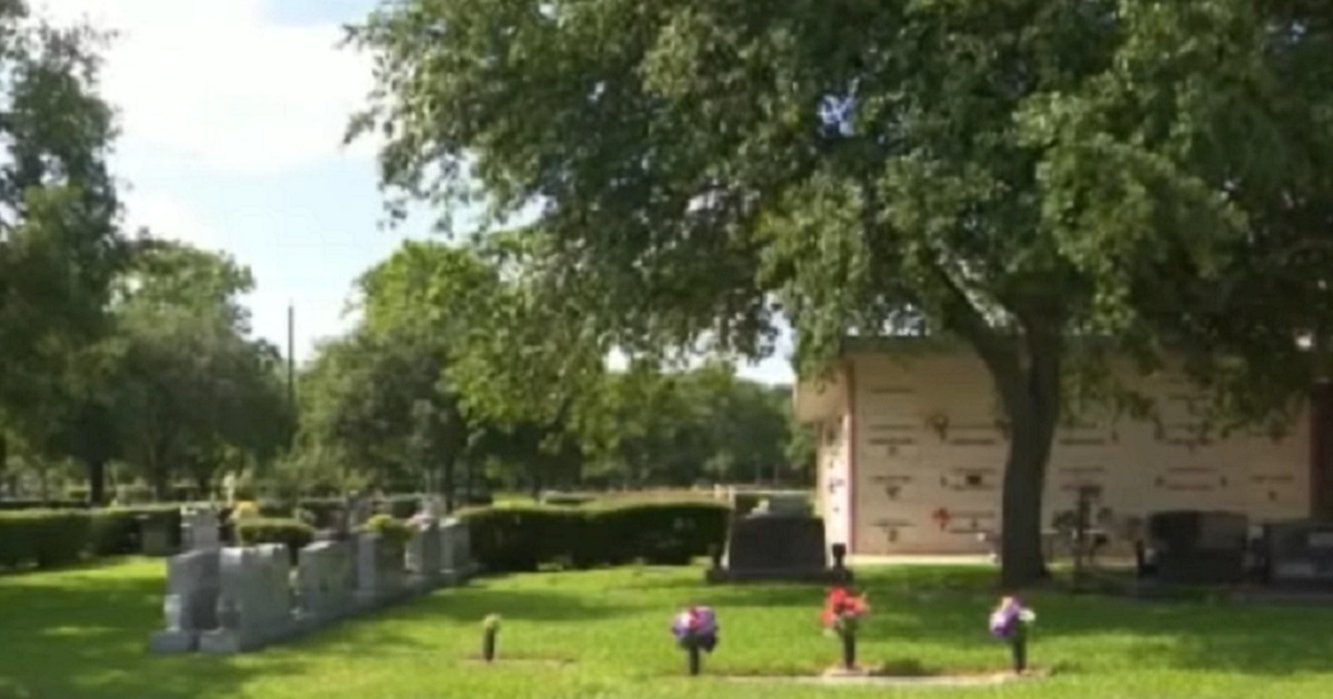 Restwood Memorial Park in Clute, Texas.