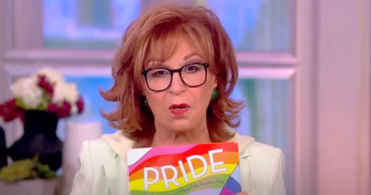 This YouTube screen shot depicts "The View" co-host Joy Behar discussing "pride" books.