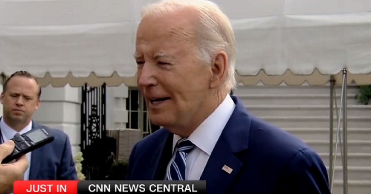 President Joe Biden makes a glaring goof Wednesday during a CNN interview.
