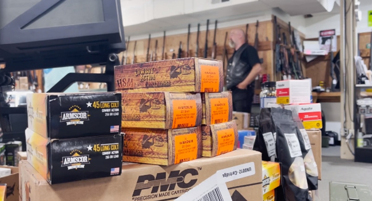 Tom Van Hoose, owner of Highwood Creek Outfitters, is pictured in his Great Falls, Montana, shop, which was raided by the IRS and ATF on Wednesday.