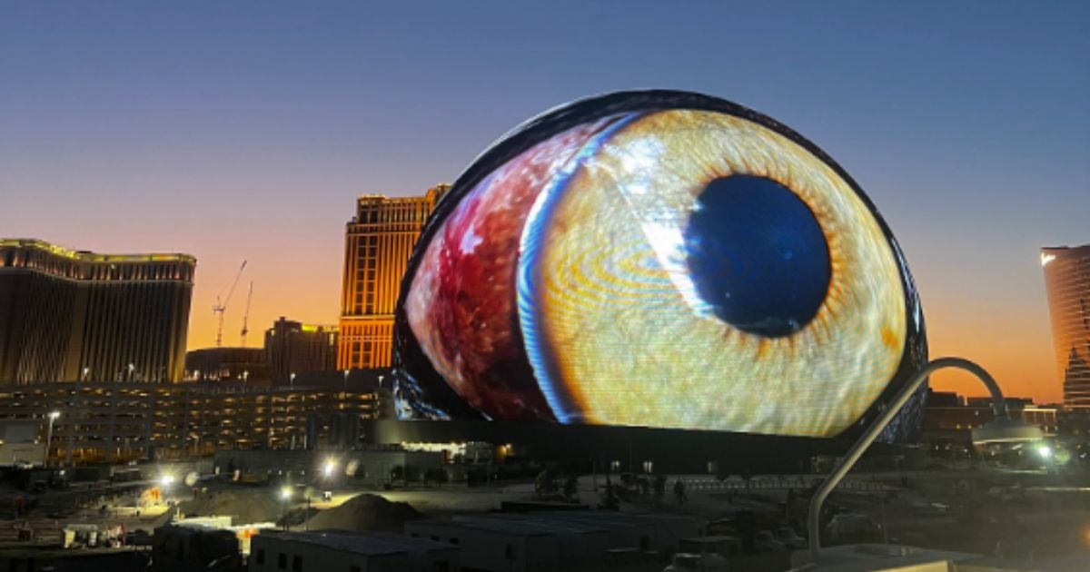The MSG Spehere is a new structure in Las Vegas, and some of the graphics displayed on it have not been welcomed by people in the city.