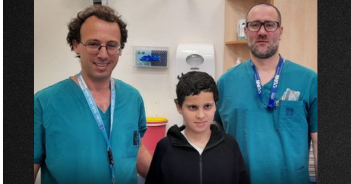 Surgeons from Hadassah Medical Center used advanced technology to saved the life of 12-year-old Suleiman Hassan.