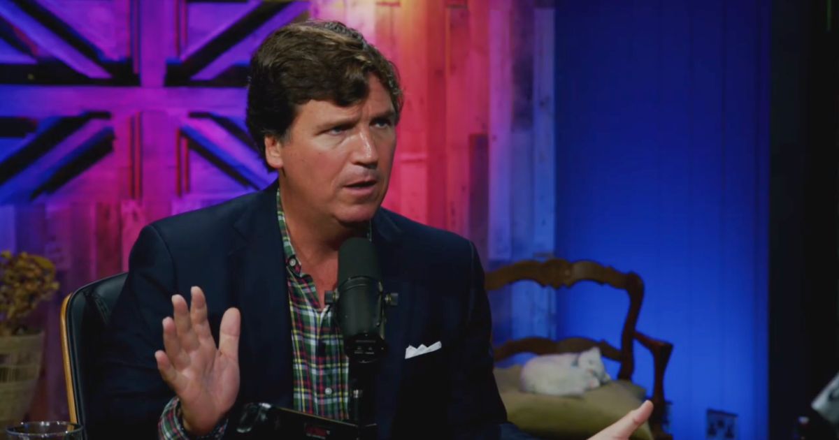 Former Fox News host Tucker Carlson joined Russell Brand's "Stay Free" podcast on Friday.