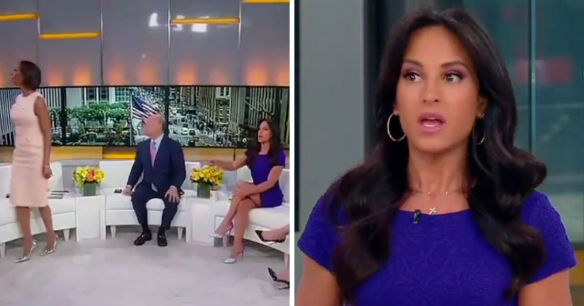 In a tweet from Monday, a Fox News panel from "Outnumbered" is seen looking and pointing at something at outside their window right before cutting to a commercial break. After the break, the curtains in the studio were down.