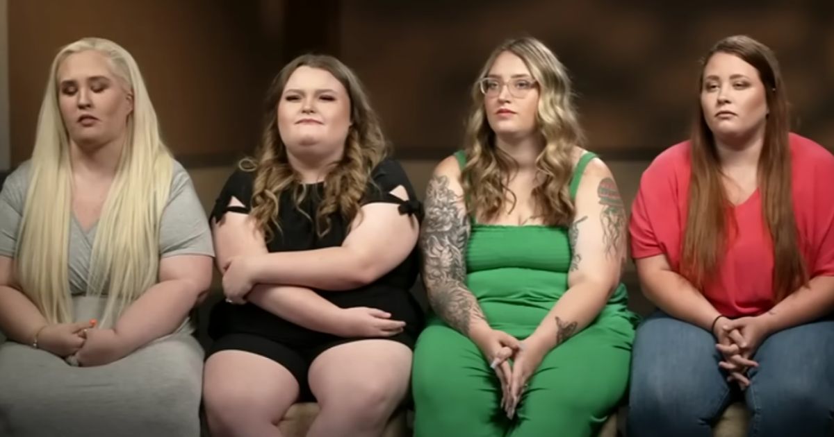 This YouTube screen shot shows June Shannon ('Mama June') and daughters Alana ‘Honey Boo Boo’ Thompson, Lauryn ‘Pumpkin’ Efird and Jessica ‘Chubbs’ Shannon speaking to ET.