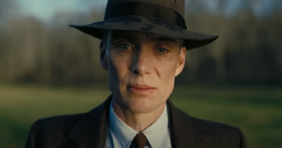 Actor Cillian Murphy as physicis J. Robert Oppenheimer in the movie "Oppenheimer."