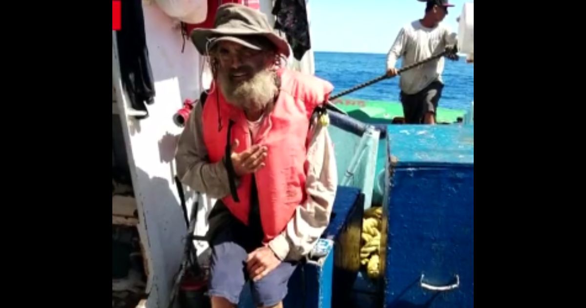 Tim Shaddock and his dog were rescued after being stranded in the Pacific Ocean for three months.