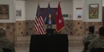 New York Gov. Kathy Hochul speaks this week about her state's migrant crisis. Hochul says 150 more National Guard members will be deployed for what she called the migrants' "case management."