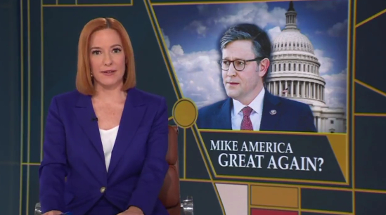 ‘Humblebrag’: Jen Psaki Mocks Speaker Mike Johnson for Sharing His Christian Faith