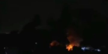 An Al Jazeera broadcast caught the moment a rocket hit a hospital in Gaza.