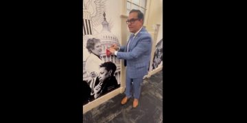 U.S. Rep. George Santos from a social media post he published Saturday.