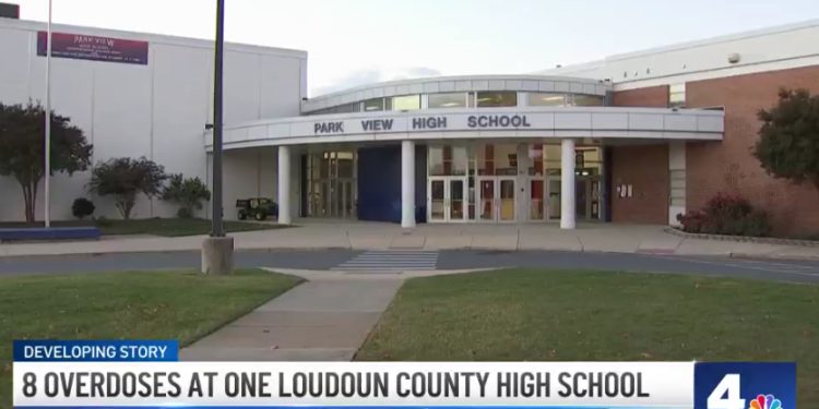 Park View High School in Sterling, Virginia has reported eight drug-related overdoses, seven of which have occurred over the past three weeks.
