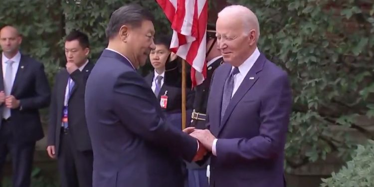 President Joe Biden meeting Xi Jinping