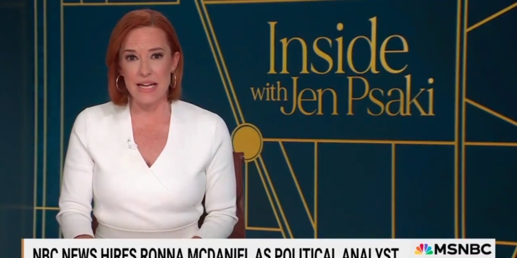 Psaki Complains About the ‘Right-Wing Ecosystem’ Comparing Her to Ronna McDaniel Being Hired by NBC