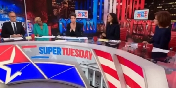 MSNBC's Rachel Maddow and her panelists reacting to former President Donald Trump's victory speech on Tuesday.