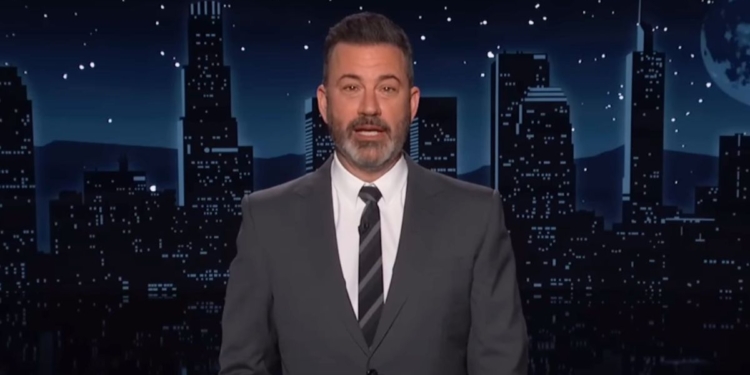 Jimmy Kimmel speaks about the election polls on "Jimmy Kimmel Live."