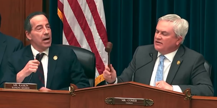 Watch: House Hearing Turns Heated as Dem Tells Comer He ‘Needs Therapy’ Over Biden Impeachment Inquiry