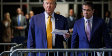 Watch: Trump Sidesteps Judge’s Gag Order, Reads CNN’s News Report on the Trial