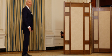 Watch: Biden Smiles When Asked About Trump Labeling Himself a Political Prisoner
