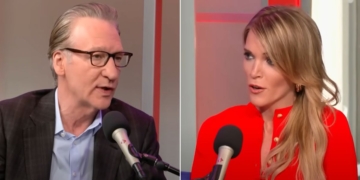 Bill Maher, left, talks to Megyn Kelly, right, on "The Megyn Kelly Show."