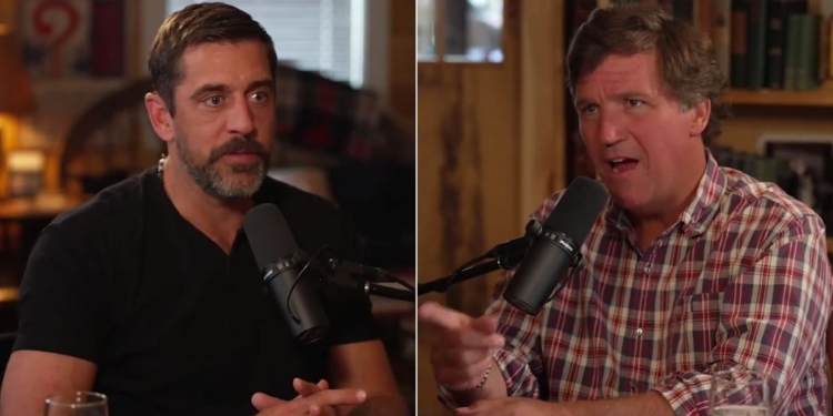 In an interview with Tucker Carlson posted on Tuesday, NFL quarterback Aaron Rodgers explained what life was like as an NFl player during the pandemic.
