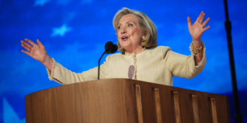 Hillary Clinton Takes Jabs at Trump at DNC