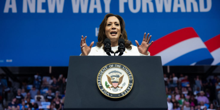 Harris Offers 7 Words When Asked About Trump’s Questioning of Her Heritage