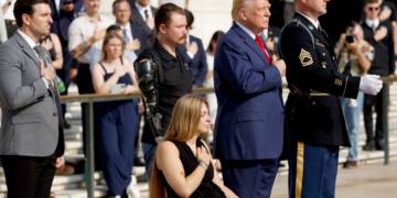 Trump Lays Wreath at Arlington to Mark Third Anniversary of Afghanistan Withdrawal