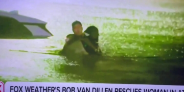 Fox Weatherman Breaks from Reporting to Save Woman From Car During Flood