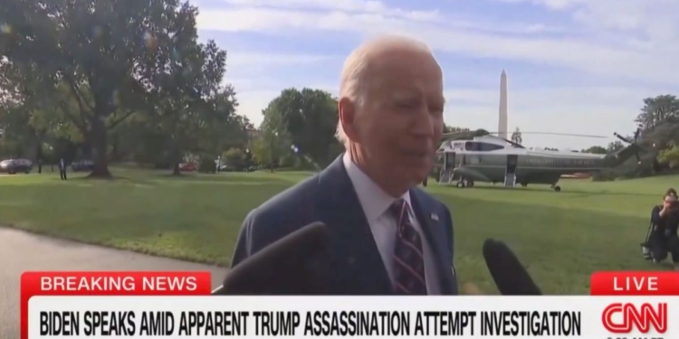 Watch: Biden Reacts to Latest Apparent Assassination Attempt on Trump