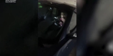 Bizarre Video: Man Trapped in Car He Broke Into Begs for Help