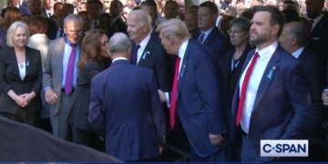 Trump, Harris Shake Hands at 9/11 Ceremony After Debate