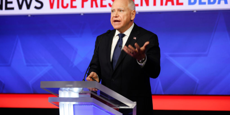 Tim Walz Pressed on Calling Himself a ‘Knucklehead’ During Debate With Vance