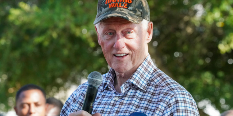 Bill Clinton Takes Swipe at Trump Over Laken Riley Murder While Campaigning for Harris