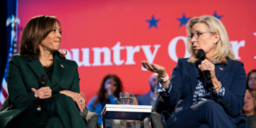 Republican Liz Cheney Joins Harris on Campaign Trail