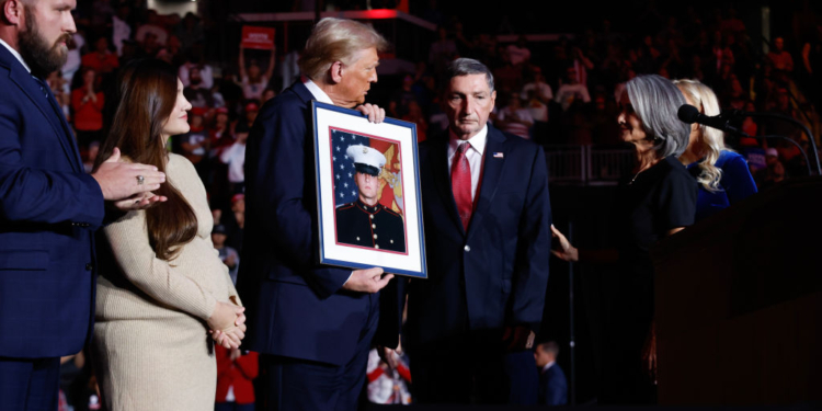 Father of Slain Marine Vet Talks at Trump Rally