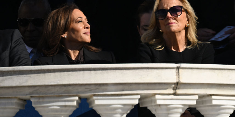 Onlookers Take Note of Apparent Cold Shoulder Jill Biden Gave Kamala Harris 