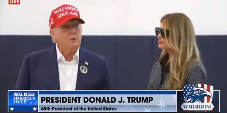 Trump Speaks to Reporters After Casting Ballot, Predicts ‘Very Big Victory’